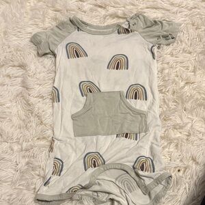 Rainbow Print Romper